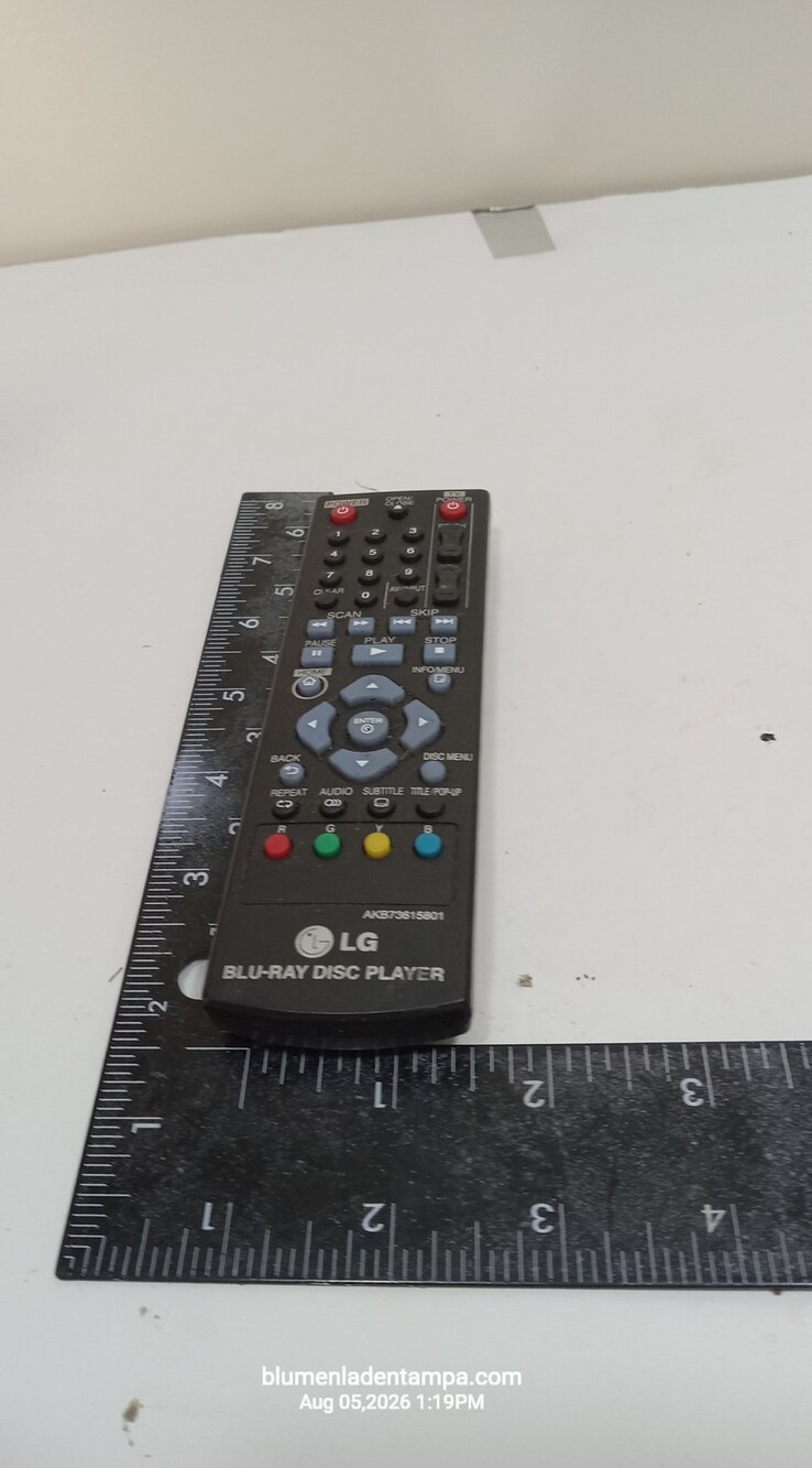 LG AKB73615801 Blu-Ray Disc Player Remote Control BP220 BP320 BP325